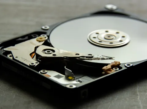 photo of a hard drive