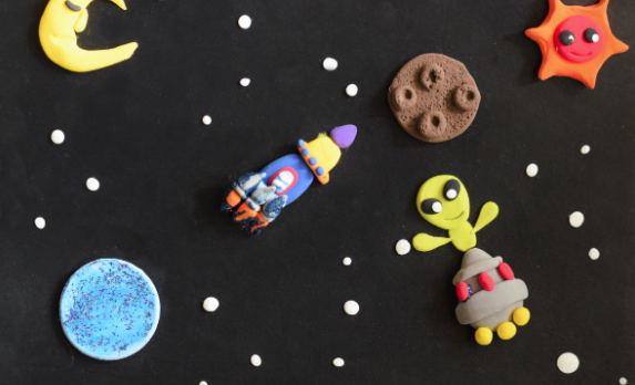 Clay Outer Space scene