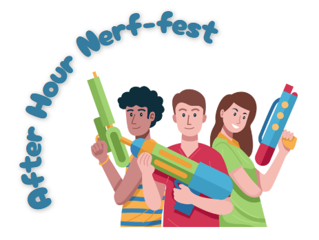 nerf gun holding teens