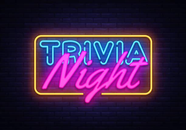 Trivia night neon sign