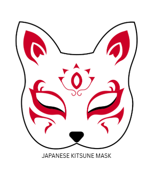 Japanese fox mask